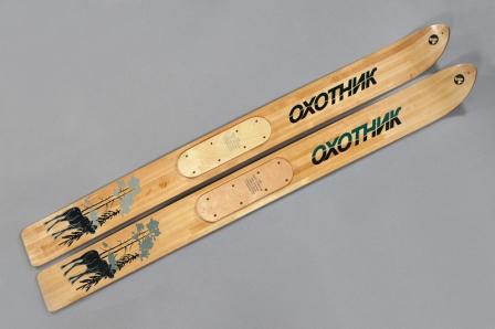 Лыжи охотничьи промысловые ОХОТНИК дерево 145х15 см МАЯК (Киров)